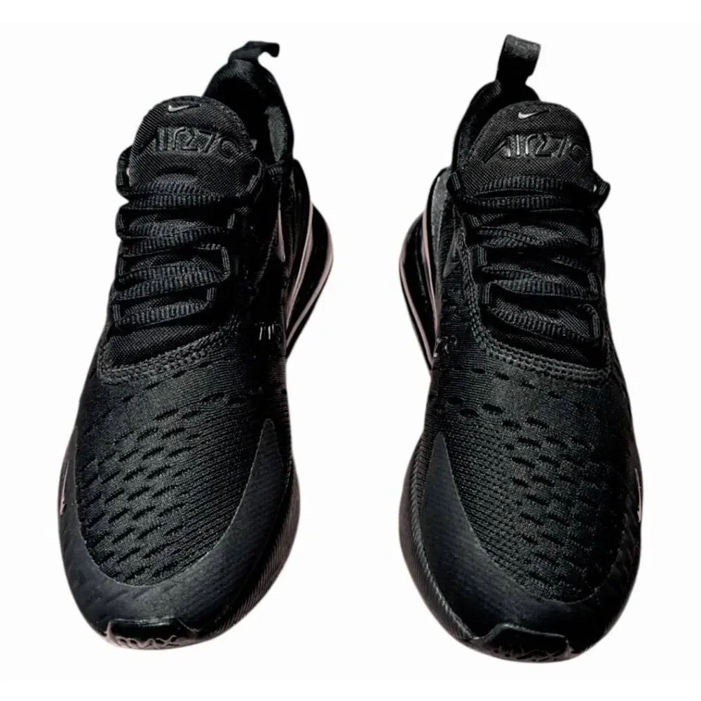 NIKE Air Max 270 'Triple Black' Running Shoes Size 6